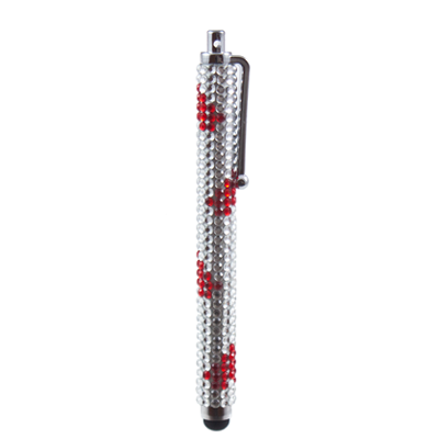 Red Heart Bling Rhinestone Tablet Stylus Pen