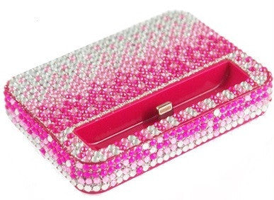 Pink Fade Glitter Bling iPhone 5 iPhone 5s Charger Dock